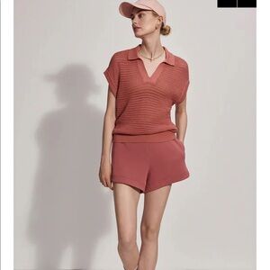 Varley Otto Knit Vest Size S NWT Color Canyon Rose